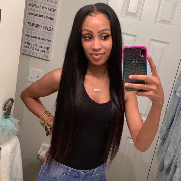 

girl lace front human hair wigs brazilian straight human hair wigs for black women full lace human hair wigs
