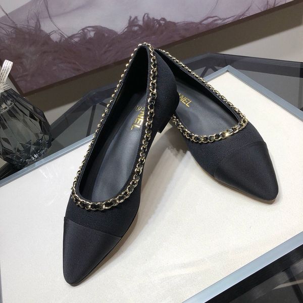 

2020 spring and summer women's high-heeled fashion wild work shoes shallow mouth casual retro shoes thick heel pointed, Black