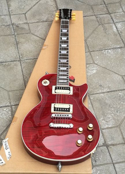 

one piece body/neck upgraded quality electric guitar win red guitars contour