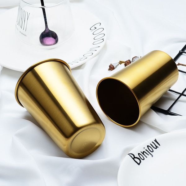 

500ml stainless steel mug 350ml cup tumblers large capacity sports mugs wine beer travel cups kids big-bore water cup