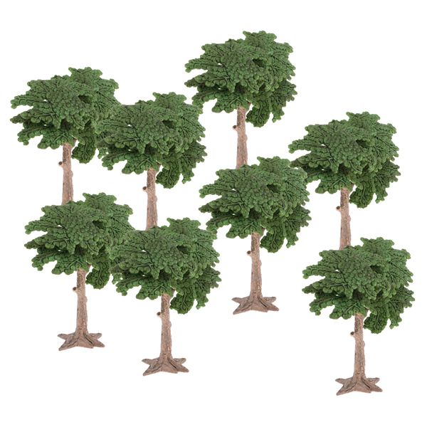 

8 pack 10cm landscape model tree green scenery cycad tree for micro landscape
