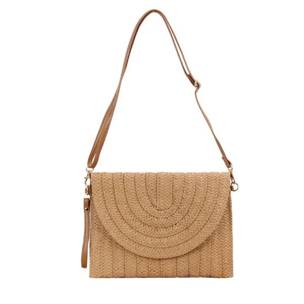 

плечо женщины соломенная сумка сцепления сумка lady crossbody конверт ранец кошелек l9be