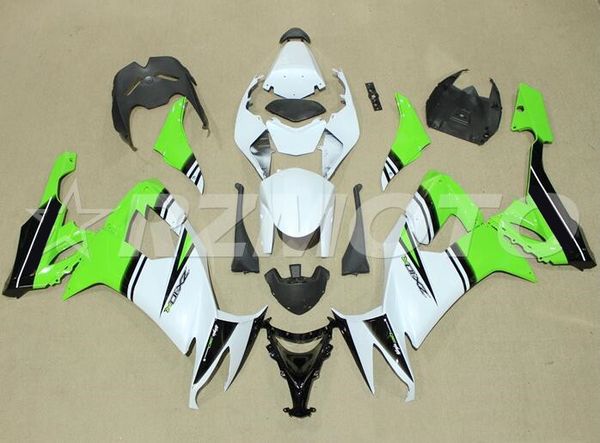 

new style abs motorcycle bike fairings kits fit for kawasaki ninja zx10r 2008 2009 2010 zx-10r 08 09 10 fairing bodywork black white green