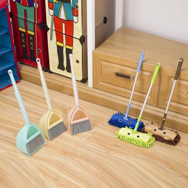 

children's cleaning kit set of 3, children's housekeeping cleaning kit cartoon children's toys cleaning game toys included. b