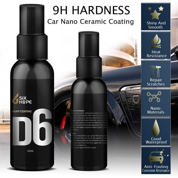 

9h automotive ceramic coating liquid 50ml automotive plating crystallization coating d6-50ml