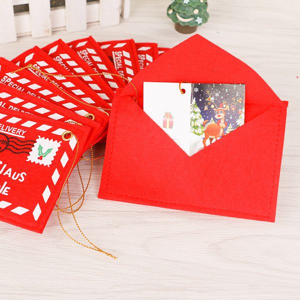 

merry christmas gift xmas конверт поздравительная открытка конфеты мешок подарков украшение санта клауса письмо cristmas kerst decoratie нат