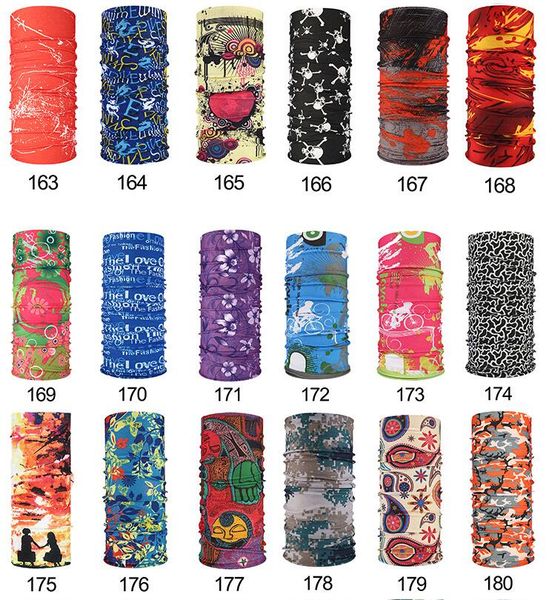

magic veil head scarves printed headband bandana scarf seamless face mask riding bicycles motorcycle headband wraps new gga3330, Red;brown