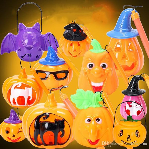 

хэллоуин дети портативный музыка фонариков террор скелет cat висячие тыквы фонарь свет лампы хэллоуин украшения реквизит оптовая