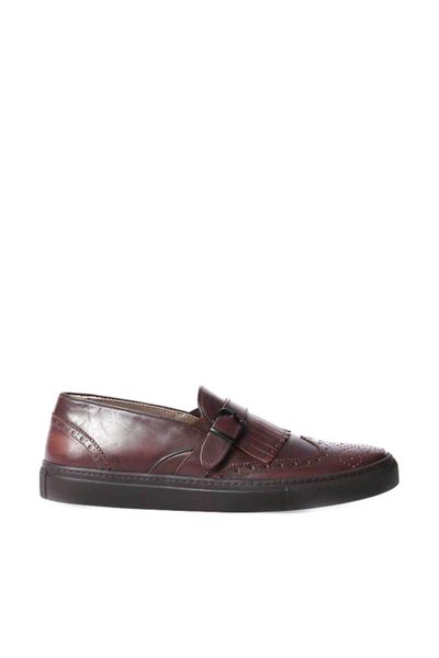 

derimod genuine leather coffee men 's shoes, Black