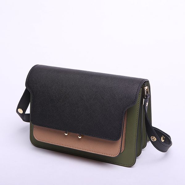 

bag women 2019 new cow leather shoulder messenger hit color organ small bag luxury handbags women bags designer