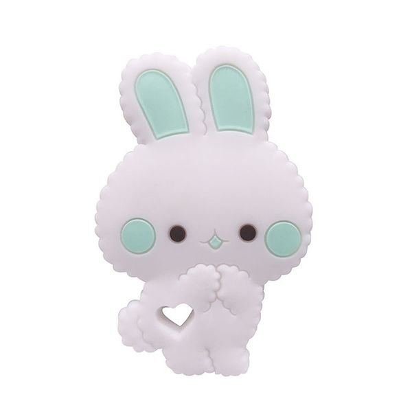

bpa 1pc rabbit silicone baby teether rodent baby teething toys chewable animal shape baby products nursing gift