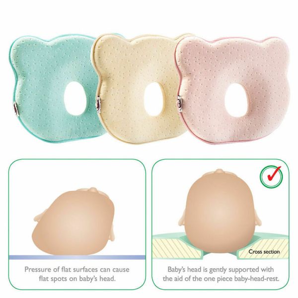 

мягкая новорожденного подушка memory foam младенческая младенца уход предотвращение плоской головкой подушка shaping подушка спящая позицион