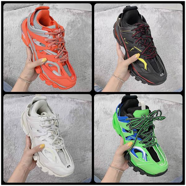 

Paris Brand 3.0 Sneaker Tess s Gomma MAILLE WHITEORANGE Sports Shoes Men Women Fashion Clunky Sneaker Outdoor Designer Dad Shoes