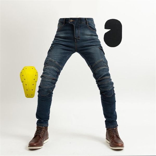 

2019 motorpool jes-06 green jeans leisure motorcycle jeans pants of locomotive riding a motorcycle pants, Black;blue