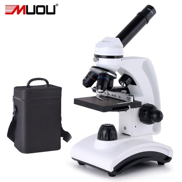 Freeshipping 40X-1600X Professionelles monokulares USB-biologisches Mikroskop Vollmetall Hochwertiges HD-Geschenk für professionelle Laborstudenten mit LED