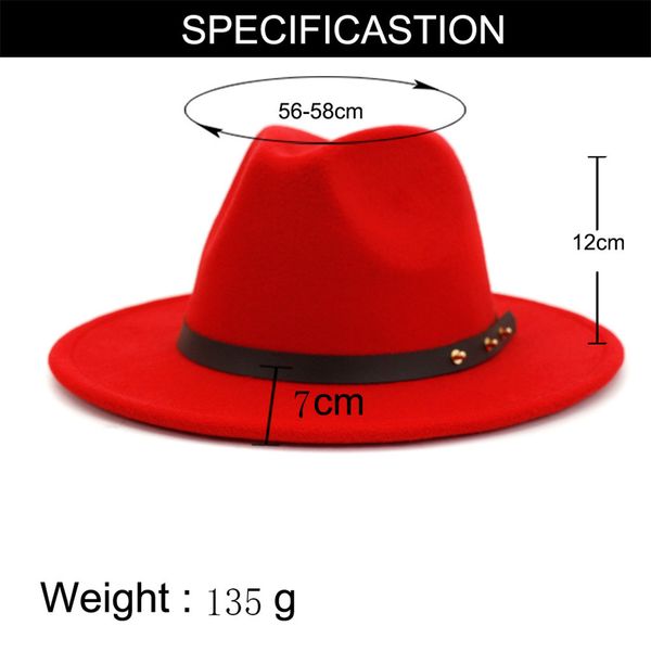 

spring fall wide brim fedora men women vintage jazz hats fashion stars wool felt hat black felt bowler trilby#p30, Blue;gray
