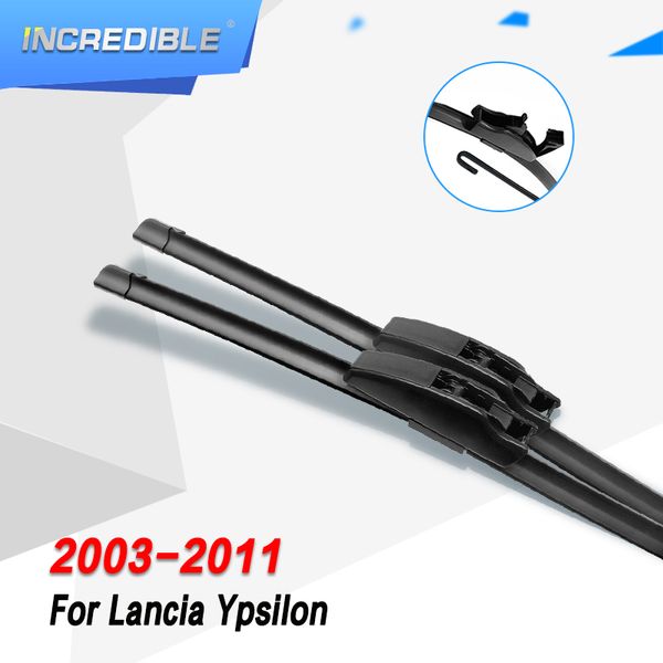 

incredible wiper blades for lancia ypsilon fit hook / push button arms model year from 2003 to 2018
