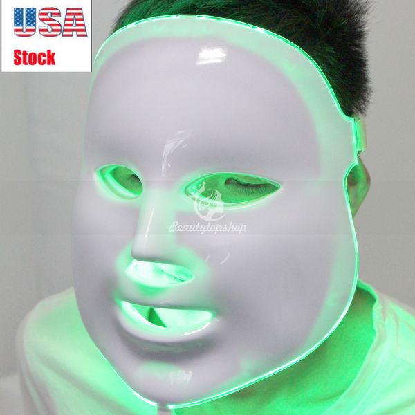 New Arrival 7 Colour Light Photon LED Máscara Facial elétrico face pele Dispositivo Cuidados de rejuvenescimento Terapia Anti-envelhecimento Anti Acne Whitening
