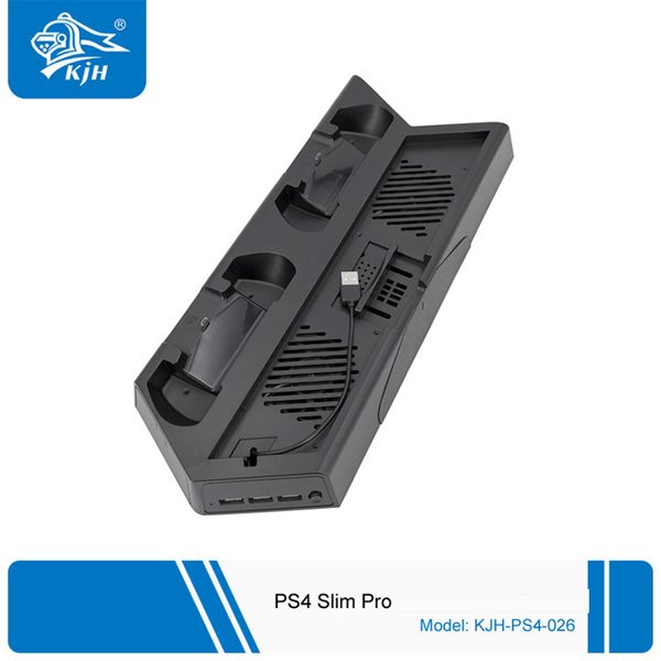 

dual controller charger dock station hub for ps4 slim pro ps4 slim / pro ultrathin charging heat sink vertical stand cooling fa