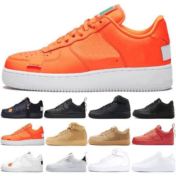 

2019 men women fashion platform sneakers utility black white triple volt red olive orange flax mens trainer casual skateboard shoes