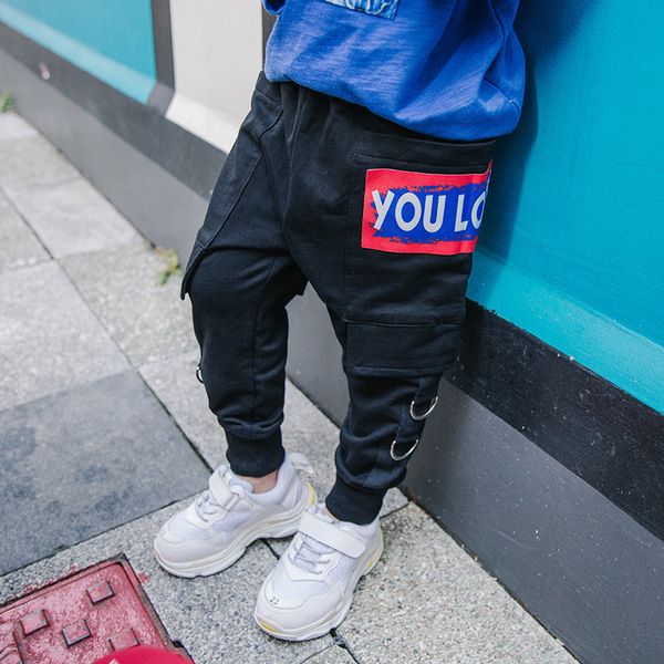 

2020 baby pants boys casual pants children zhong da tong pant 1 korean version of the 3-year-old trousers, Blue
