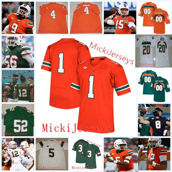 

Mens Custom Miami Hurricanes Football Jersey Ted Hendricks Ray Lewis Sean Taylor Ed Reed Warren Sapp Melvin Bratton Miami Hurricanes Jersey