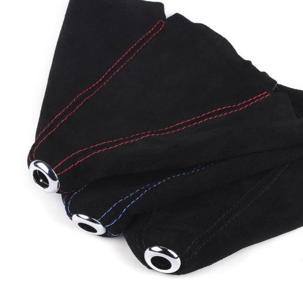 

universal suede leather manual gear shift knob boot gear shift knob cover collar