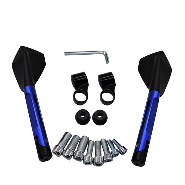 

1 pair stylish motorcycle motorbike handlebar mount safety side rearview mirror