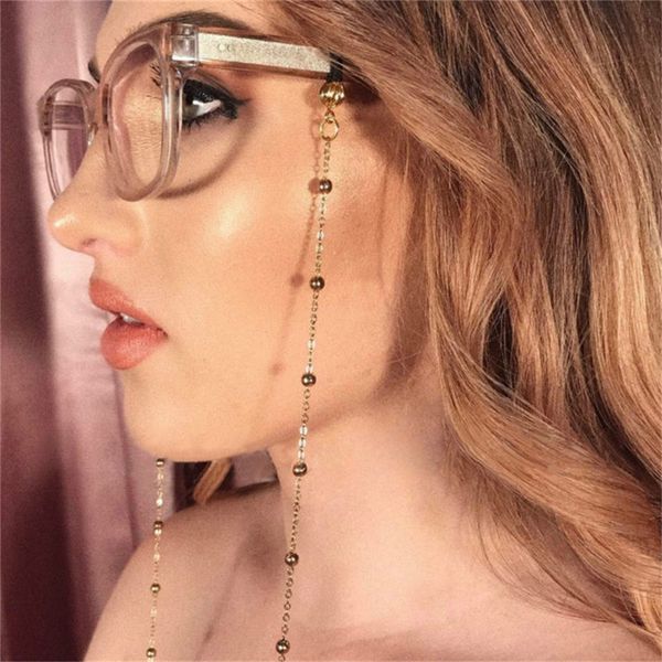 

ttlife beaded non-slip glasses chain lanyard accessories strap necklace eyeglass hain cord for reading women gifts yjhh0290, Silver