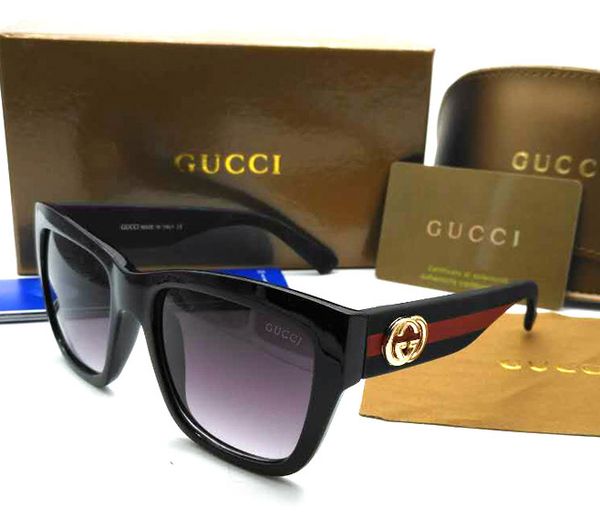 

sunglasses fashionable men's and women's goggles classic luxury sunglasses elegant packaging box, White;black