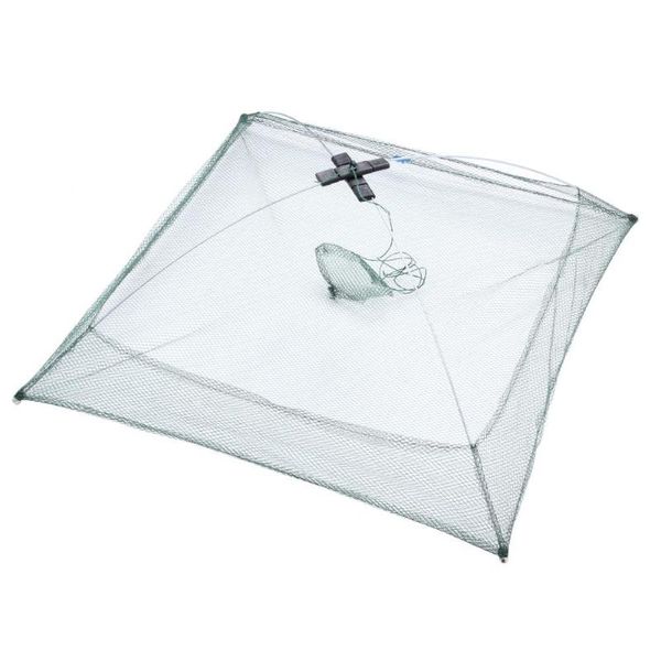 

portable folding square fishing net fish network fish minnow shrimp crab baits cast mesh trap fishing accessories