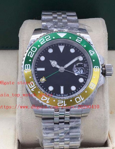 

последняя версия 2 style gmt 126710 116719 40mm керамический безель черный циферблат азиатский 2813 механические автоматические модные мужск, Slivery;brown