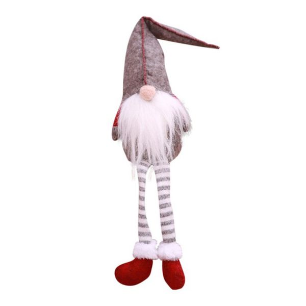 

1* elf doll sitting long legs new year festival party house christmas decor gift