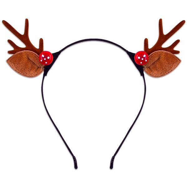 

air&tree-d elk and mushroom headband festive christmas hair hoops headwear favors hair accessories for cosplay masquerade party