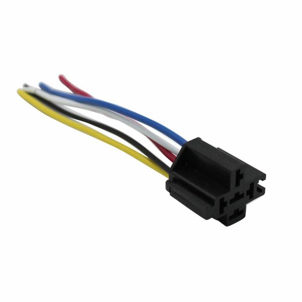 

5 x 12v 40a pre wired 4-pin auto car relay mounting base harness socket