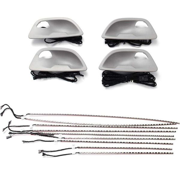 

blue & yellow atmosphere light 12v car interior ambient door light for 5 series f10 f11 car accessories