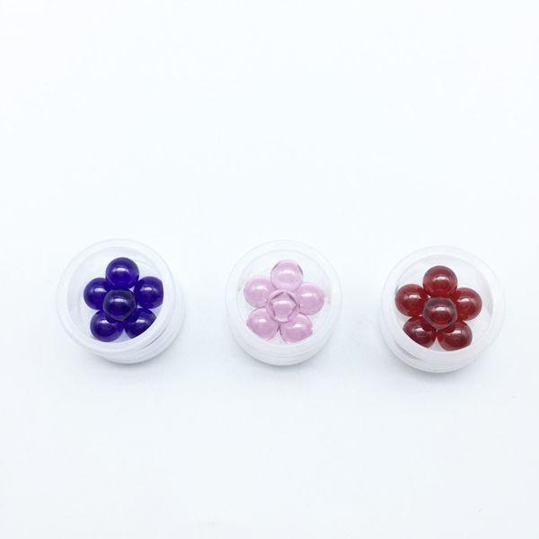 Raucherzubehör, 6 mm, 3 Arten von farbigen Terp-Dab-Perlen, Anzug für XL-XXL-Quarz-Banger-Nägel