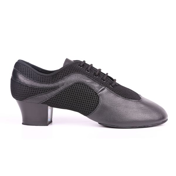 

men latin dance shoes genuine leather elastic mesh bd 468 split sole dancing shoes standard dance salsa
