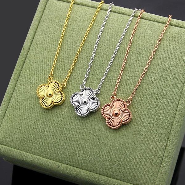

z39 clover shape lucky style necklace pendant lover women factory wholesale 18k gold plated sell jewelry have logo ch brand quality, Silver