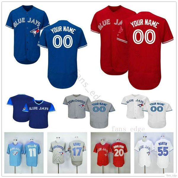 

Custom Toronto #31 Joe Biagini 19 Jose Bautista 20 Donaldson 29 Devon Travis Blue Jays Man Woman Kids Youth Baseball Jerseys