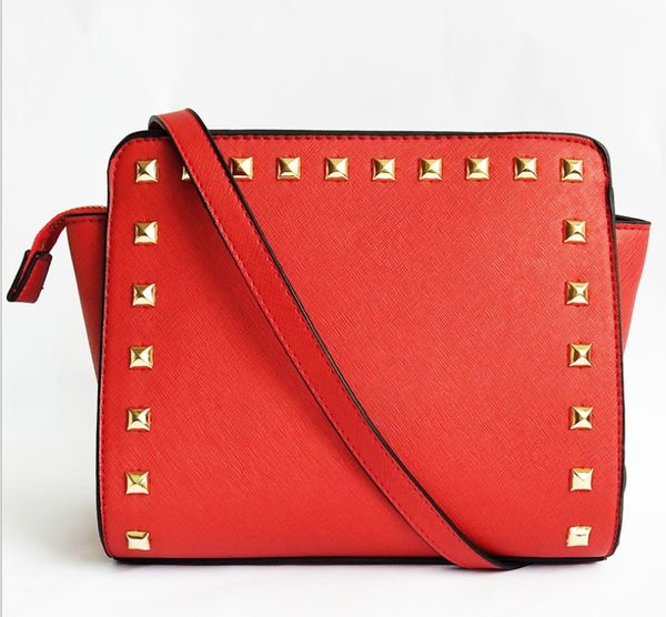 

9 производителей цвет горячих оптового дизайнера роскошные сумки кошельки заклепка крест мешок шаблон плечо pu сумки женских сумок