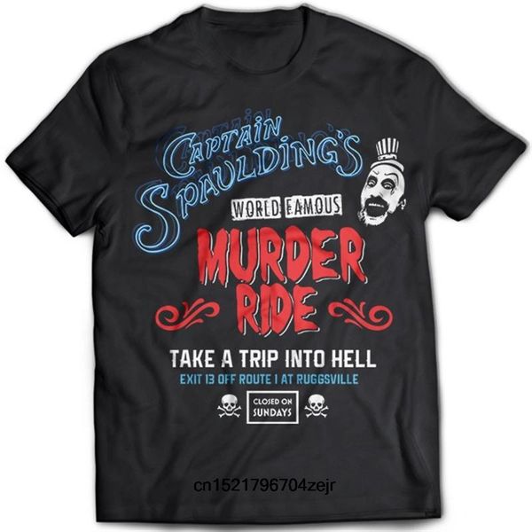 

men t shirt ddhaiuqka captain spaulding house of a 1000 corpses the devil's rejects thousand dr satan t-shirt, White;black