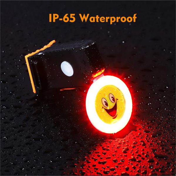 

cycling light bike accessories creative round bicycle taillight usb charging taillight mountain bike tailligh luz bicicleta