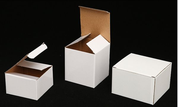 Imballaggio personalizzato per tazze Tazza per auto da 20 once con scatola di imballaggio con manico Personalizza vari modelli pronta merce Scatole pieghevoli bianche per molte dimensioni A07