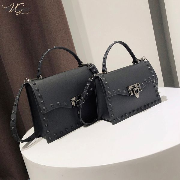 

jelly bags for women solid flap fashion open messenger bag rivet women shoulder bag small big lady handbags bags womens