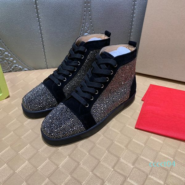 

designer sneaker luxury mens casual shoes red bottom shoes size big size available new tide ct04, Black