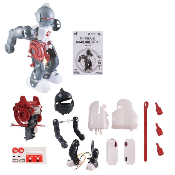 

3 in 1 tumbling robot assembly toy educational diy ics kits electronic
