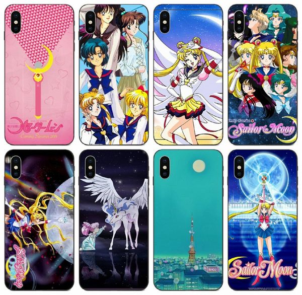 

tongtrade] sailor moon poster case for iphone 8s 7s 6s plus x xs 11 pro max galaxy a7 s10 s9 huawei p30 p9 p7 lite lg k10 1pcs 10pcs case