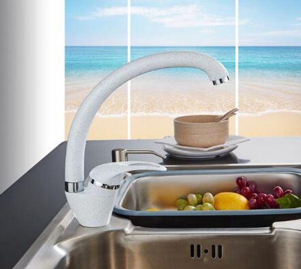 

modern style home multi-color copper kitchen faucet cold and water tap single handle black white khaki