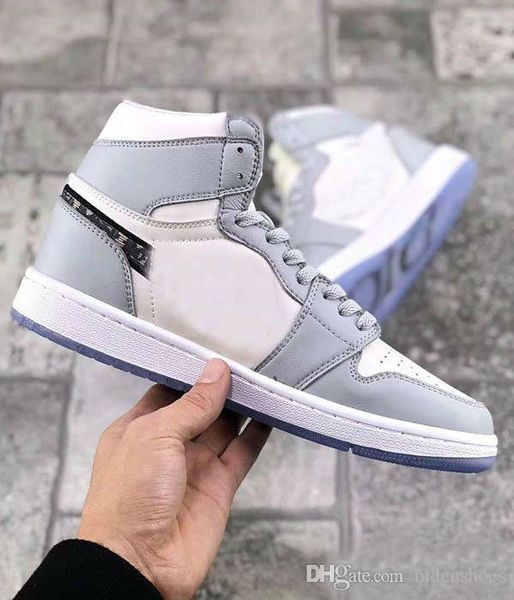 

2020 new sale 1 high og brand 1s basketball shoes man woman white grey black sport sneaker